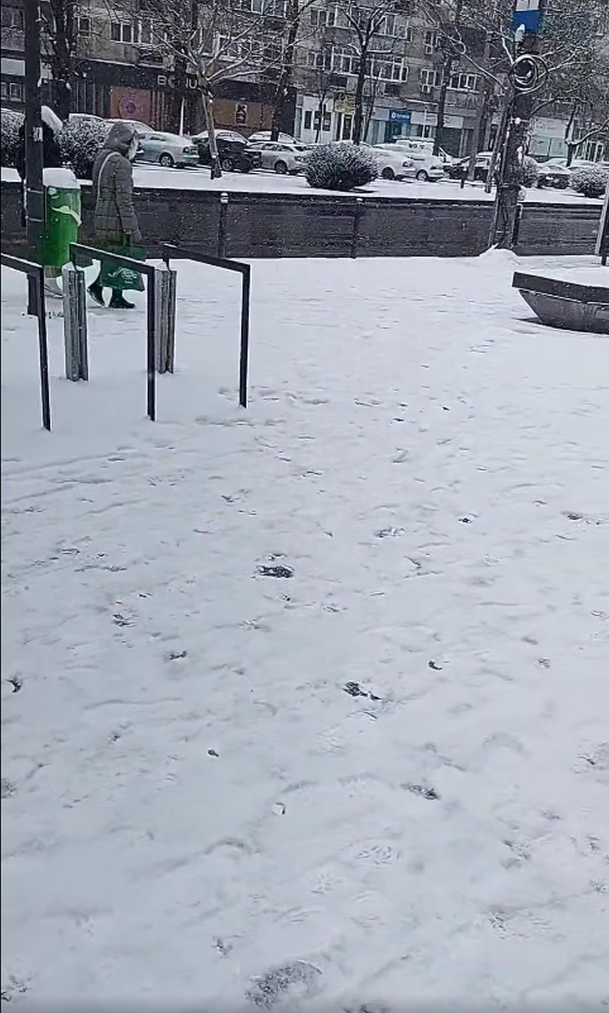 Zăpada a pus stăpânire pe București: va continua până miercuri