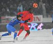 Gele în Gloria Buzău - FCSB, disputat pe ninsoare, foto: Cristi Preda / GSP // 16.02.2025
