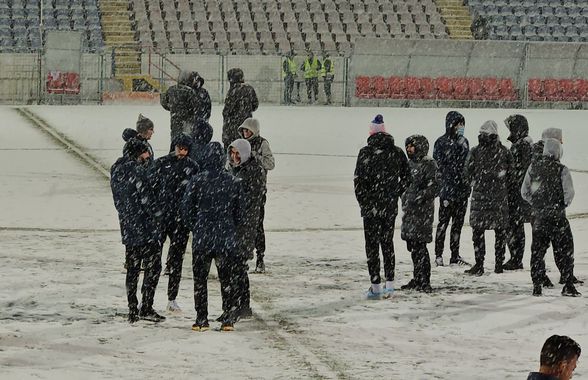 Cel mai aclamat fotbalist de la FCSB în nămeții de la Buzău » Apelul crainicului: „Să îl aplaudăm!”