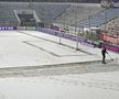Imagini cu zăpada de la Buzău, înaintea meciului Gloria - FCSB / FOTO: Eduard Apostol (GSP.ro)
