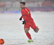 Alex Băluță în Gloria Buzău - FCSB, disputat pe ninsoare, foto: Cristi Preda / GSP // 16.02.2025
