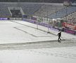 Imagini cu zăpada de la Buzău, înaintea meciului Gloria - FCSB / FOTO: Eduard Apostol (GSP.ro)
