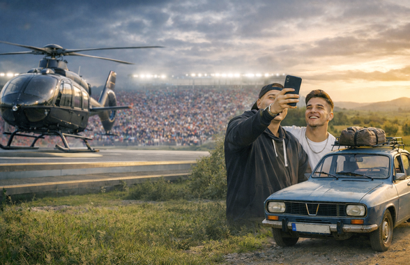 „Ei vor elicoptere, eu mergeam 5 ore cu Dacia!” » Omul momentului în Superliga predă o lecție pentru „generația Instagram”: „Tata m-a învățat o chestie foarte interesantă”
