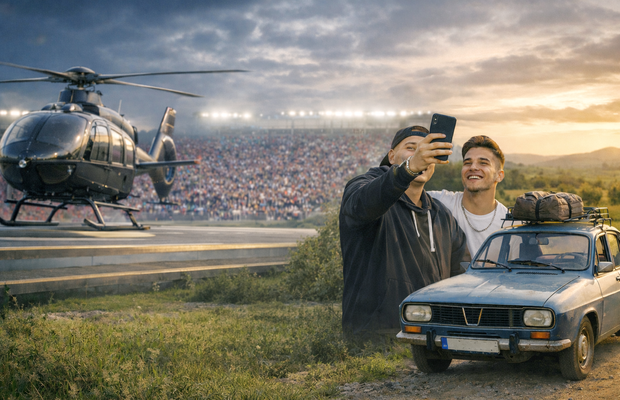 „Ei vor elicoptere, eu mergeam 5 ore cu Dacia!” » Omul momentului în Superliga predă o lecție pentru „generația Instagram”: „Tata m-a învățat o chestie foarte interesantă”