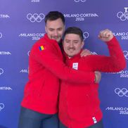 Mihai Cristian Tentea și George Iordache, bobul României la Jocurile Olimpice / FOTO: Capturi TVR Sport
