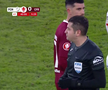 Penalty ratat în Hermannstadt - CFR Cluj. Foto: captură Prima Sport 1