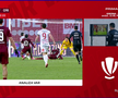 Penalty ratat în Hermannstadt - CFR Cluj. Foto: captură Prima Sport 1