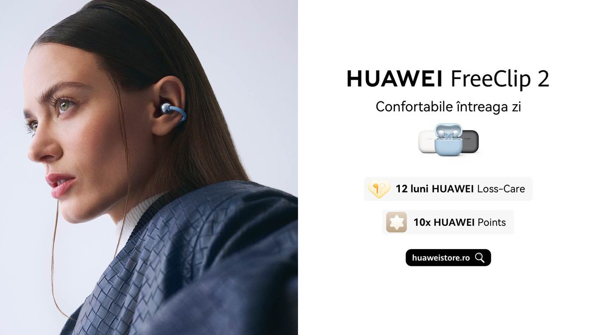 HUAWEI FreeClip 2: căștile care țin pasul cu ritmul tău
