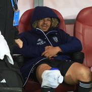 Jayson Papeau s-a accidentat în Dinamo - Unirea Slobozia // FOTO: Ionuț Iordache (GSP.ro)