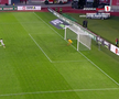 Penalty ratat în Hermannstadt - CFR Cluj. Foto: captură Prima Sport 1