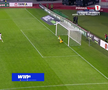 Penalty ratat în Hermannstadt - CFR Cluj. Foto: captură Prima Sport 1