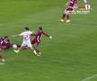 Penalty ratat în Hermannstadt - CFR Cluj. Foto: captură Prima Sport 1