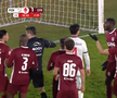 Andrei Chivulete anulează penalty-ul dictat pentru Hermannstadt // foto: capturi Prima Sport