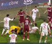 Andrei Chivulete anulează penalty-ul dictat pentru Hermannstadt // foto: capturi Prima Sport