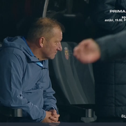 Dorinel Munteanu, în Hermannstadt - CFR Cluj // FOTO: captură Prima Sport