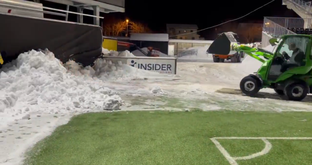 Stadionul lui Bodo/Glimt, cu două zile înainte de meciul cu Inter