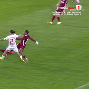 Penalty ratat în Hermannstadt - CFR Cluj. Foto: captură Prima Sport 1