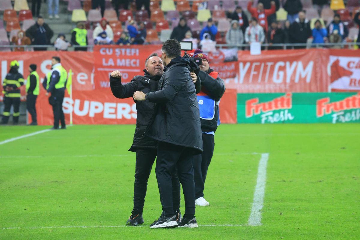 Imagini de la finalul meciului dintre Dinamo și Unirea Slobozia