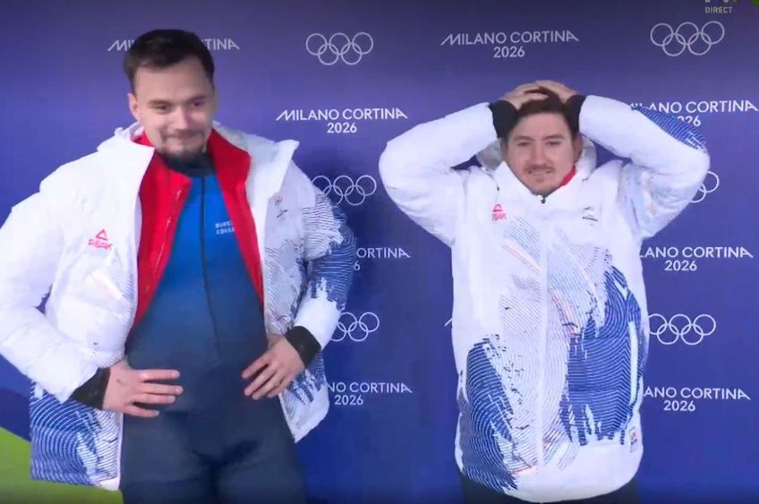 Mihai Cristian Tentea și George Iordache, bobul României la Jocurile Olimpice / FOTO: Captură TV @TVR Sport