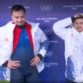 Mihai Cristian Tentea și George Iordache, bobul României la Jocurile Olimpice / FOTO: Captură TV @TVR Sport
