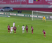 Penalty ratat în Hermannstadt - CFR Cluj. Foto: captură Prima Sport 1