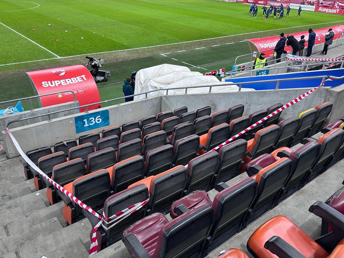 Zona izolată Arena Națională Dinamo - Slobozia