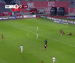 Penalty ratat în Hermannstadt - CFR Cluj. Foto: captură Prima Sport 1