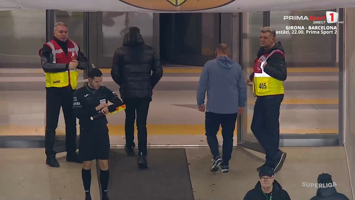 La PĂMÂNT! Cum a fost surprins Dorinel Munteanu la finalul meciului Hermannstadt - CFR Cluj