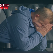 Dorinel Munteanu, în Hermannstadt - CFR Cluj // FOTO: captură Prima Sport