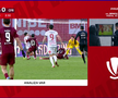 Penalty ratat în Hermannstadt - CFR Cluj. Foto: captură Prima Sport 1