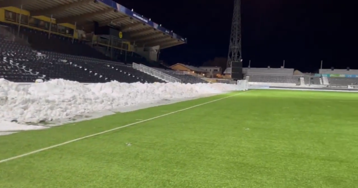 Stadionul lui Bodo/Glimt, cu două zile înainte de meciul cu Inter