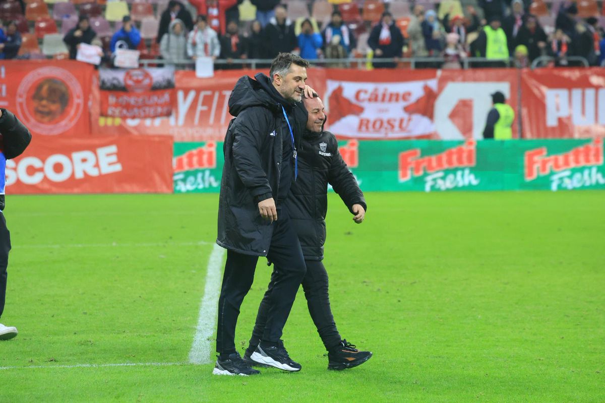 Imagini de la finalul meciului dintre Dinamo și Unirea Slobozia