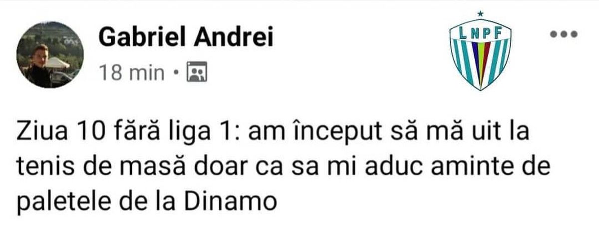 Avalanșă de glume după întreruperea Ligii 1 » Fanii fac haz de necaz: „Ziua 4 fără fotbal: îl sun pe fratele meu să îl scoată pe Moruțan la pauză, ca să îmi aduc aminte de Becali” :D