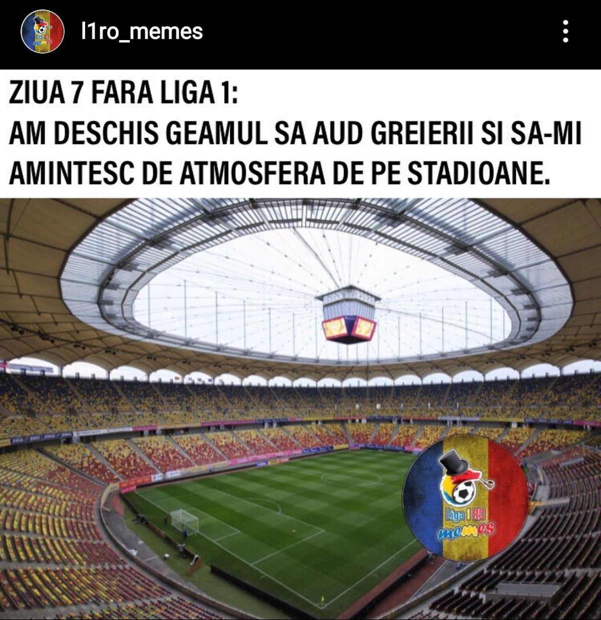 Avalanșă de glume după întreruperea Ligii 1 » Fanii fac haz de necaz: „Ziua 4 fără fotbal: îl sun pe fratele meu să îl scoată pe Moruțan la pauză, ca să îmi aduc aminte de Becali” :D