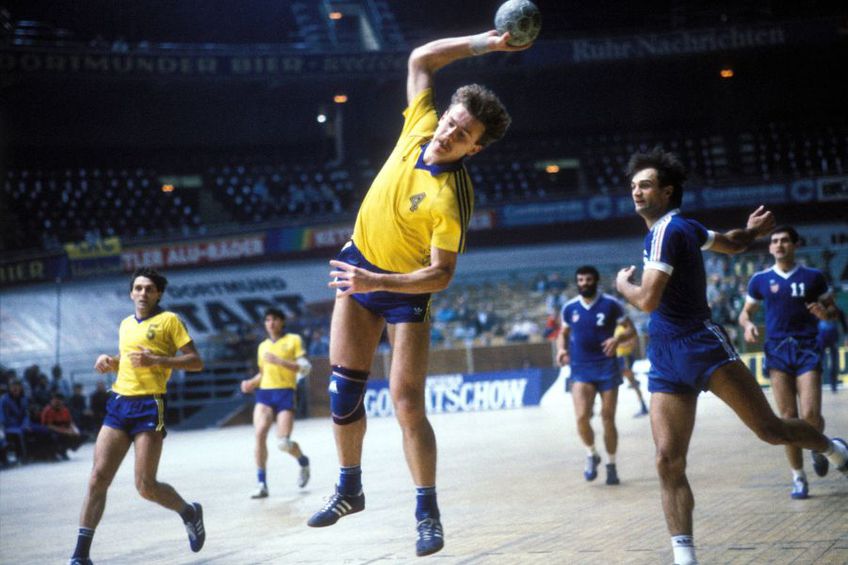 Maricel Voinea în acțiune într-un meci al echipei naționale din anii 80 FOTO Imago Images