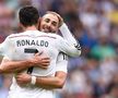Cristiano Ronaldo și Karim Benzema, pe vremea când erau colegi la Real Madrid (foto: Guliver/Getty Images)