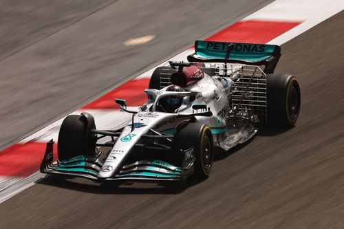 George Russel (Mercedes), pe circuitul din Bahrain/ foto: Guliver/GettyImages