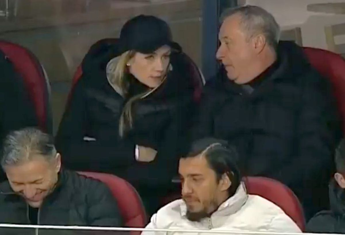 Mircea Rednic și Luana Rednic, în tribune la Sepsi - FCU Craiova