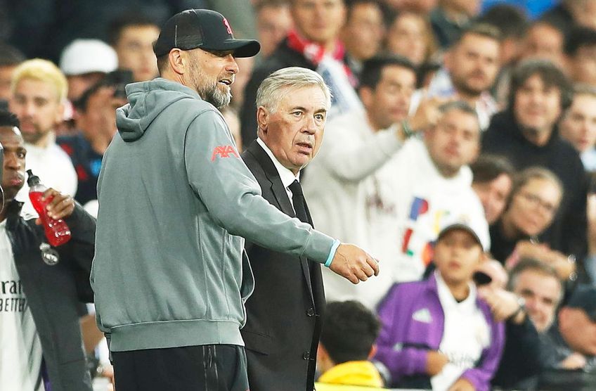 Carlo Ancelotti (63 de ani), antrenorul celor de la Real Madrid, a fost suprins la finalul meciului cu Liverpool, câștigat de spanioli cu 1-0, discutând cu Jurgen Klopp (55 de ani), tehnicianul „cormoranilor”.