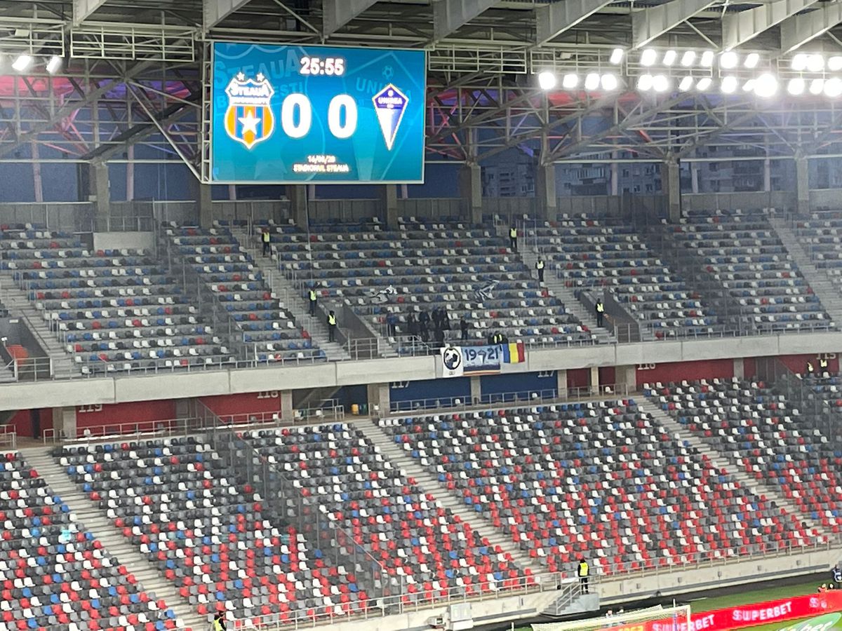 Imagini dezolante în Ghencea » Câți spectatori au venit la CSA Steaua - Unirea Dej, primul meci din play-off-ul Ligii 2