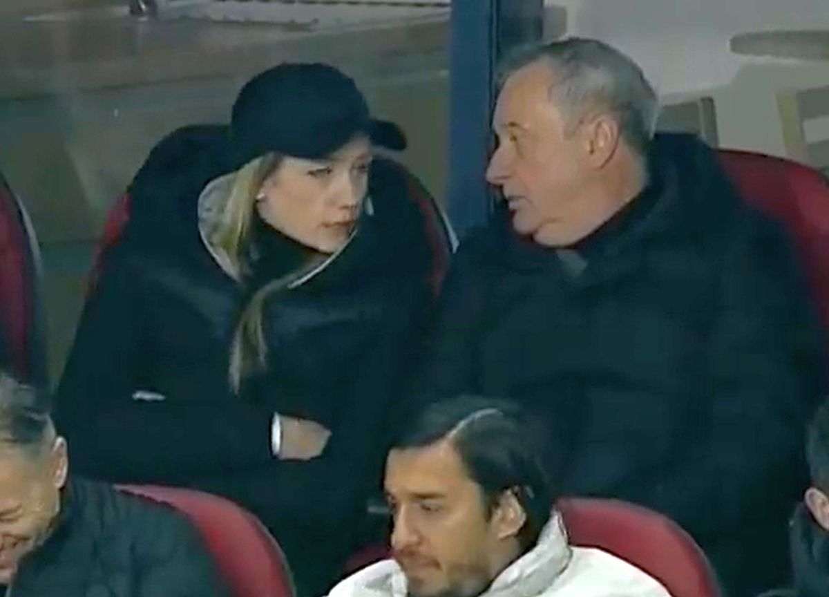 Mircea Rednic și Luana Rednic, în tribune la Sepsi - FCU Craiova