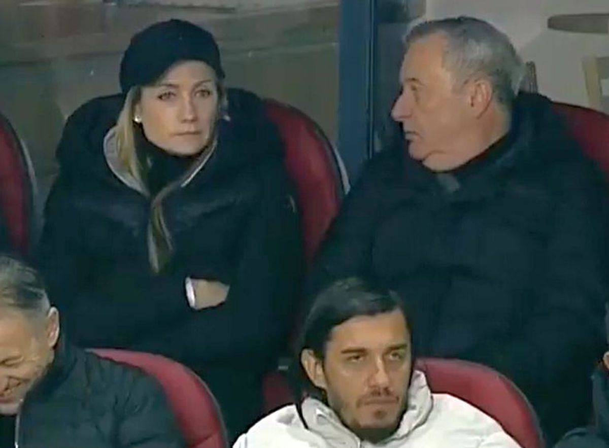 Mircea Rednic și Luana Rednic, în tribune la Sepsi - FCU Craiova