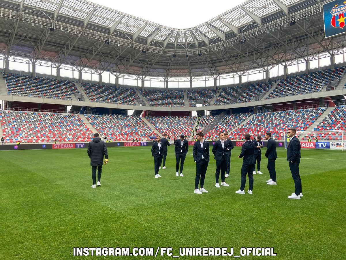 Unirea Dej, în Ghencea, înaintea meciului cu Steaua