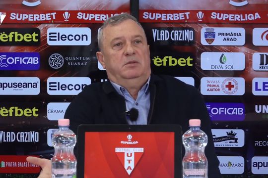 Mircea Rednic (61 de ani), antrenorul celor de la UTA, a fost deranjat de speculațiile cu privire la eșecul suferit cu Dinamo în ultima rundă a sezonului regulat, scor 0-1.