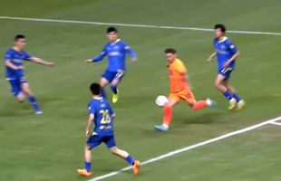 „Calitate mareeeeeeee!” Alex Ioniță, supergol în China! Foștii colegi l-au aplaudat