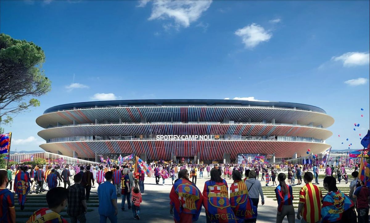 Cum arată Camp Nou după doi ani de lucrări. Foto: Instagram @433