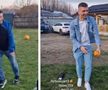 Ionuț „Hagi” Luțu (48 de ani) a arătat că nu și-a pierdut calitățile. A jonglat cu o portocală și l-a impresionat pe internaționalul Florin Tănase (29 de ani).