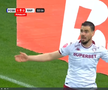Rapid a cerut penalty în prima repriză a derby-ului cu FCSB, foto: captură Prima Sport