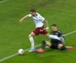 Rapid a cerut penalty în prima repriză a derby-ului cu FCSB, foto: captură Digi Sport