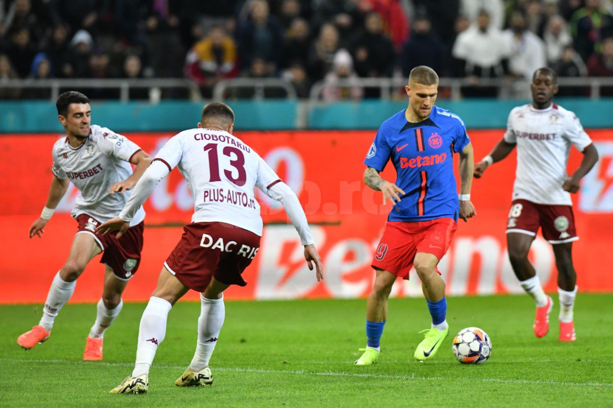Rapid a rămas în 10 oameni contra FCSB-ului. Un expert în arbitraj contestă: „Niciodată galben acolo!”